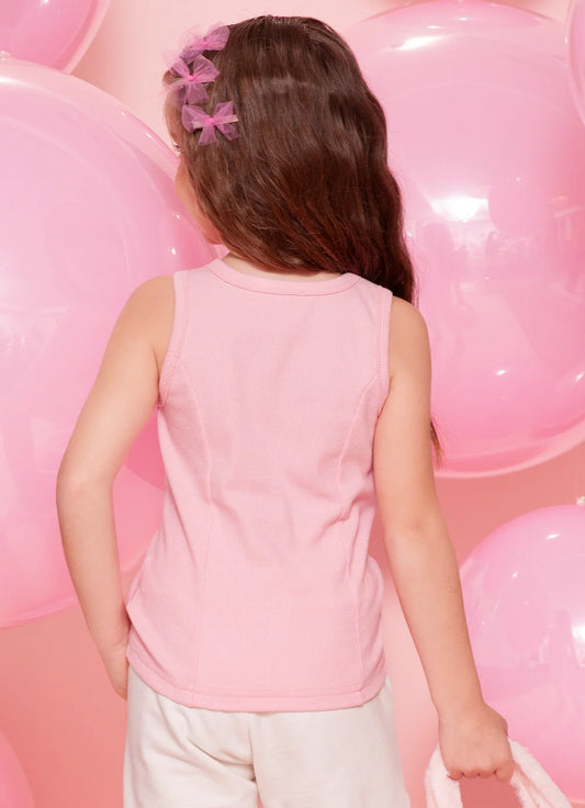Regata Infantil Rosa Barbie Pituchinhus