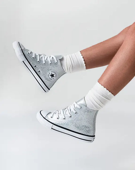 All Star Chuck Taylor Infantil Holiday Disco Prata