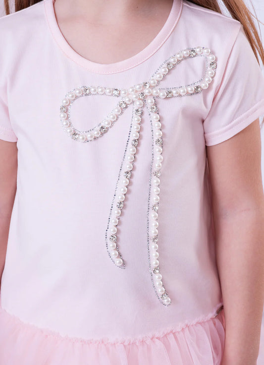 Blusa Infantil Laço Bordado Pituchinhus