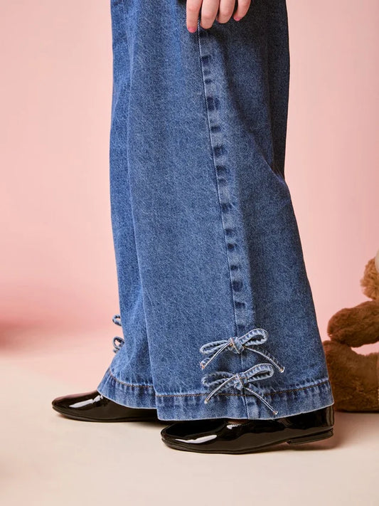 Calça Jeans Laços Momi