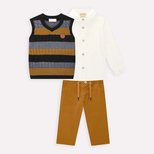 Conjunto Masculino c/Colete Milon