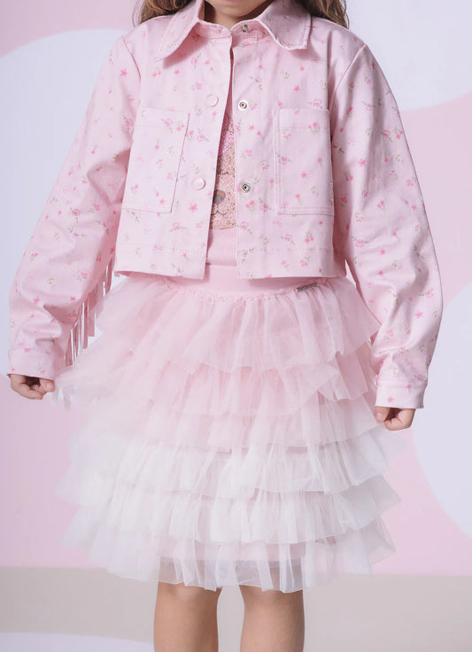 Saia Short Babados Tule Pituchinhus