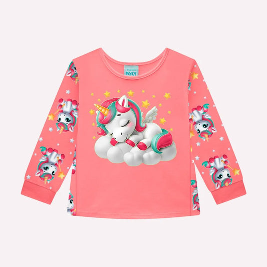 Pijama Unicórnio Rosa