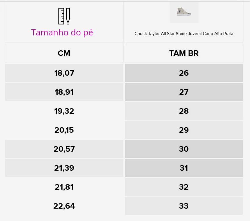 All Star Infantil Chuck Taylor Shine Prata