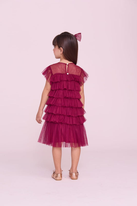 Vestido Infantil Marsala Buá