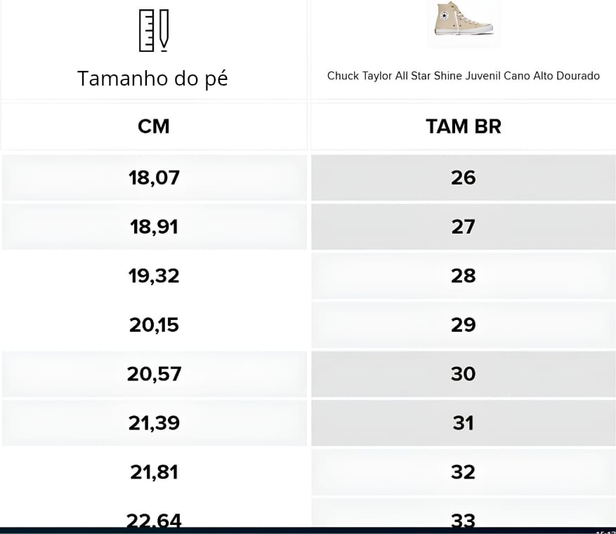 All Star Chuck Taylor Shine Dourado