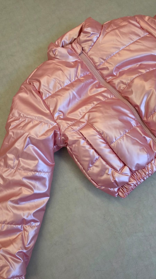 Jaqueta Infantil Puffer Rosa Buá