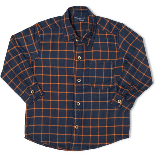 Camisa Xadrez Marinho Buá