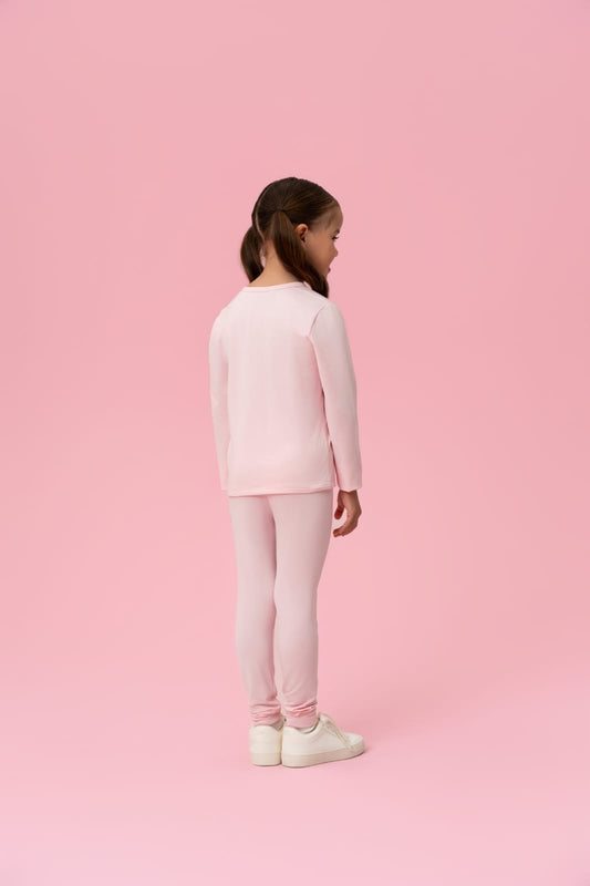 Conjunto Infantil Térmico Rosa Claro