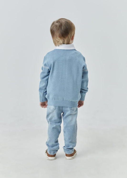 Blusa Tricot Xadrez UM+UM