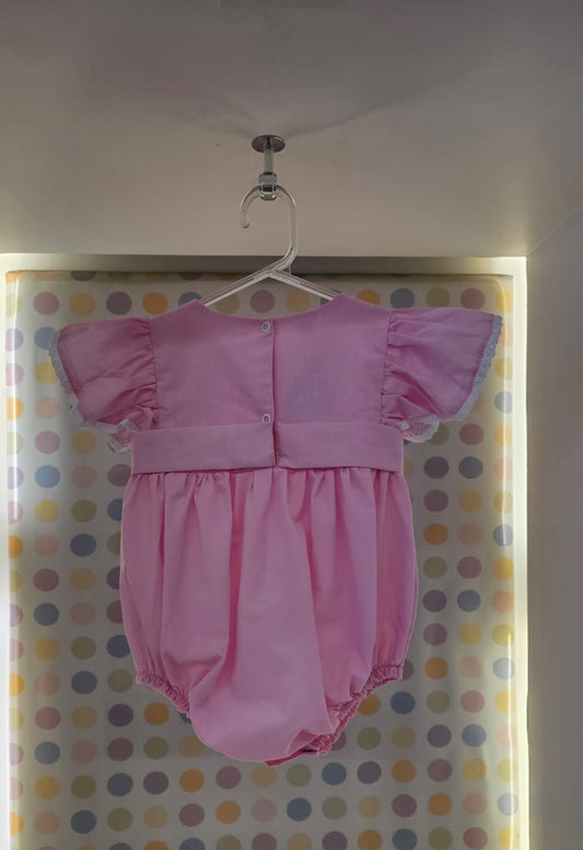 Homper Bebê Rosa Bordado Buá
