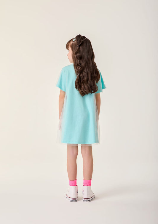 Vestido Infantil Azul Fada Buá