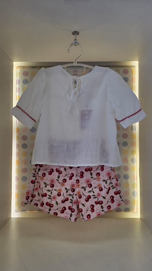 Conjunto Infantil Cerejas Buá