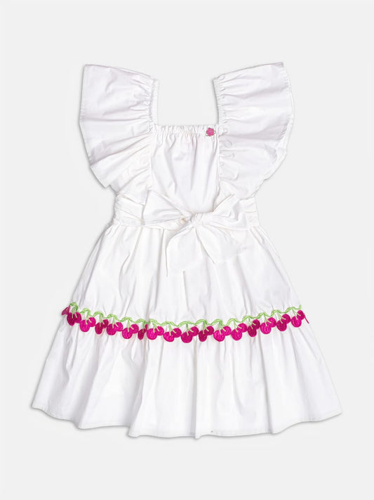 Vestido Tricoline Cerejas Momi