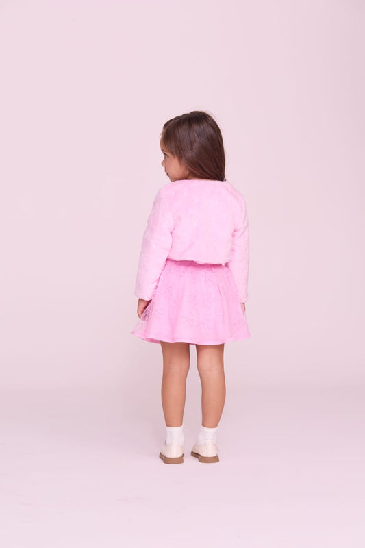 Bolero Infantil Rosa Buá
