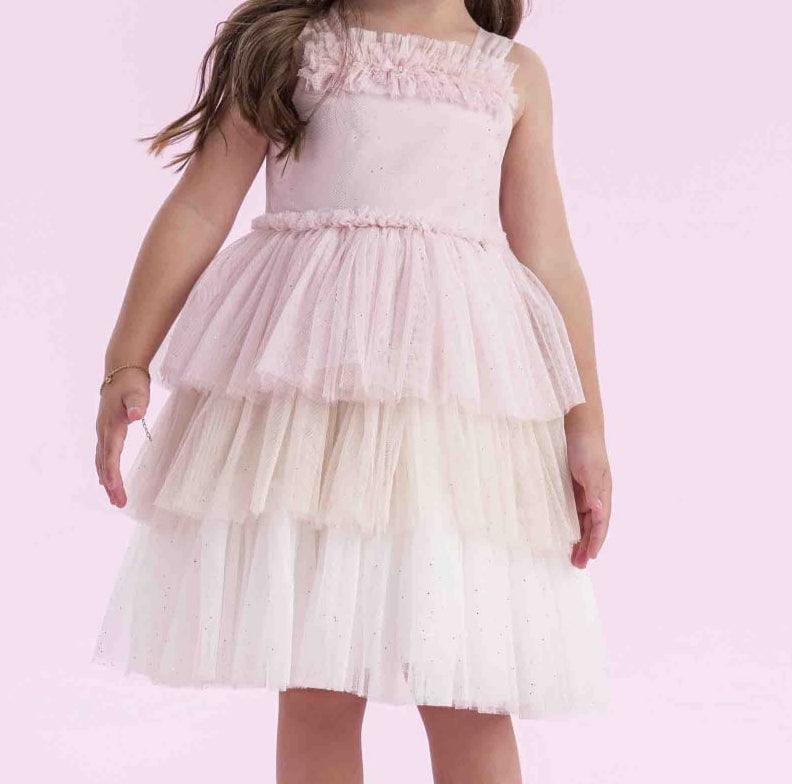Vestido Infantil Verão Camadas Petit Cherie