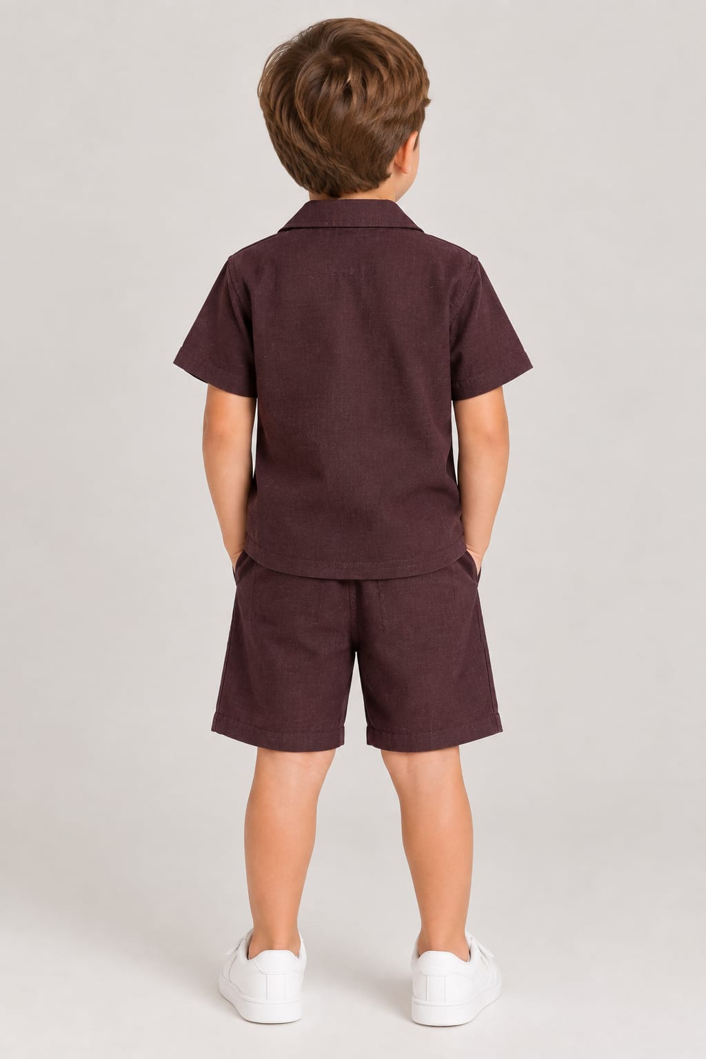 Conjunto Infantil Menino 03 Peças Marrom Buá