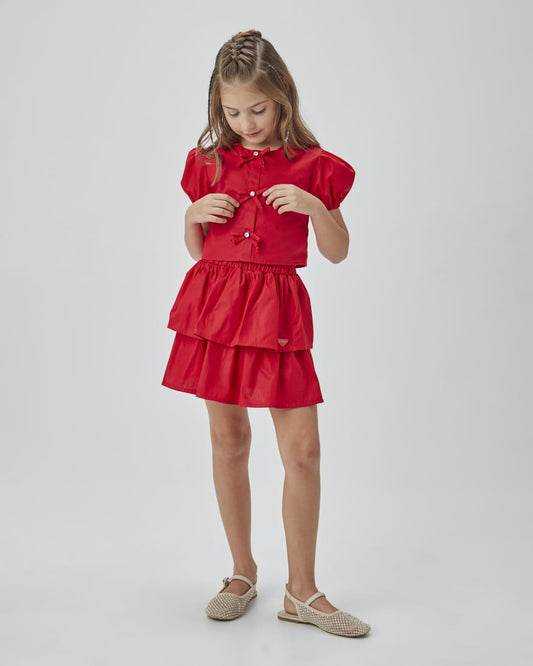 Conjunto Infantil Tricoline UM+UM