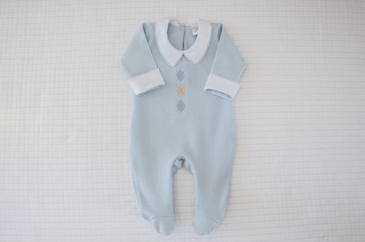 Macacão Bebê Escócia Azul Buá