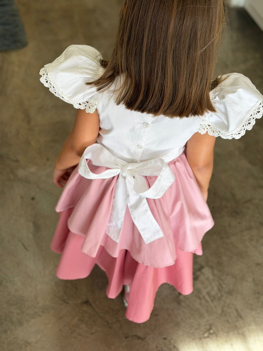 Vestido Infantil Tricolor Buá