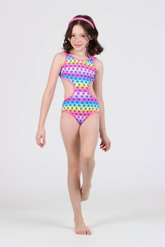 Maiô Carol Jardim Colorido Siri