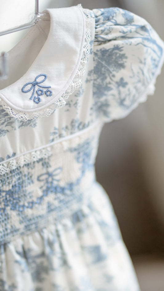 Vestido Infantil França Azul Buá