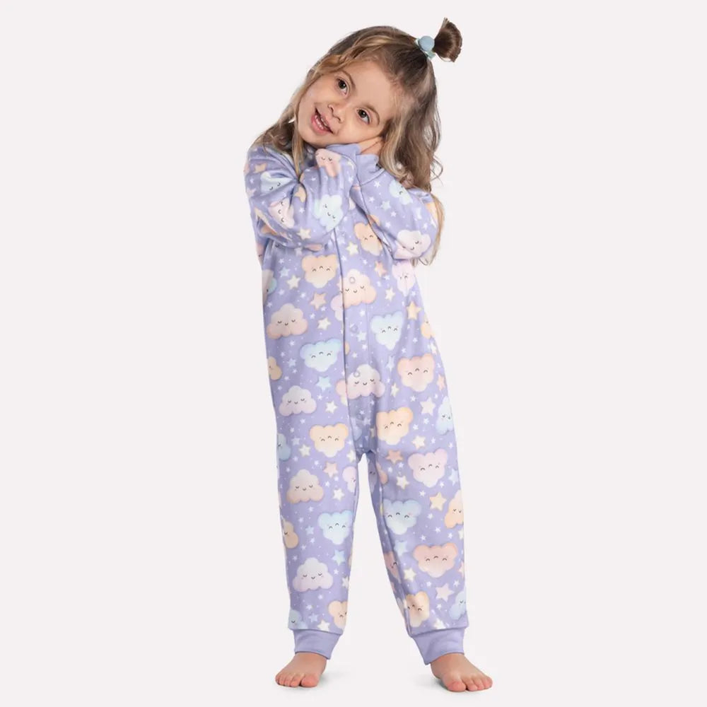 Macacão Pijama Nuvens Kyly