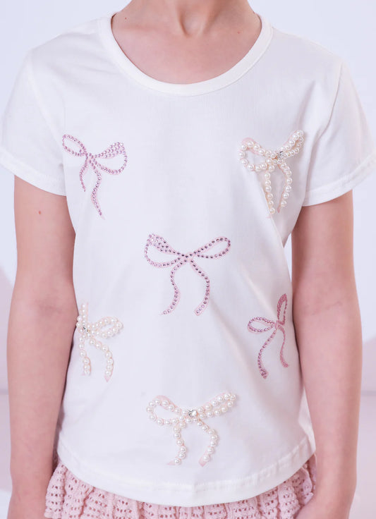 Blusa Infantil Laços Cristal Pituchinhus