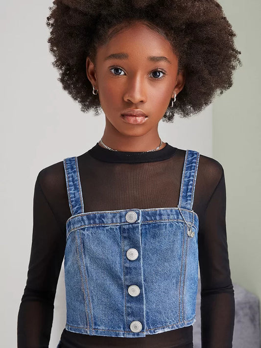 Blusa Manga Longa Tule Iam Authoria