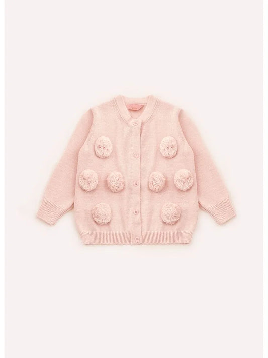 Casaco Tricot Pompons Pmini