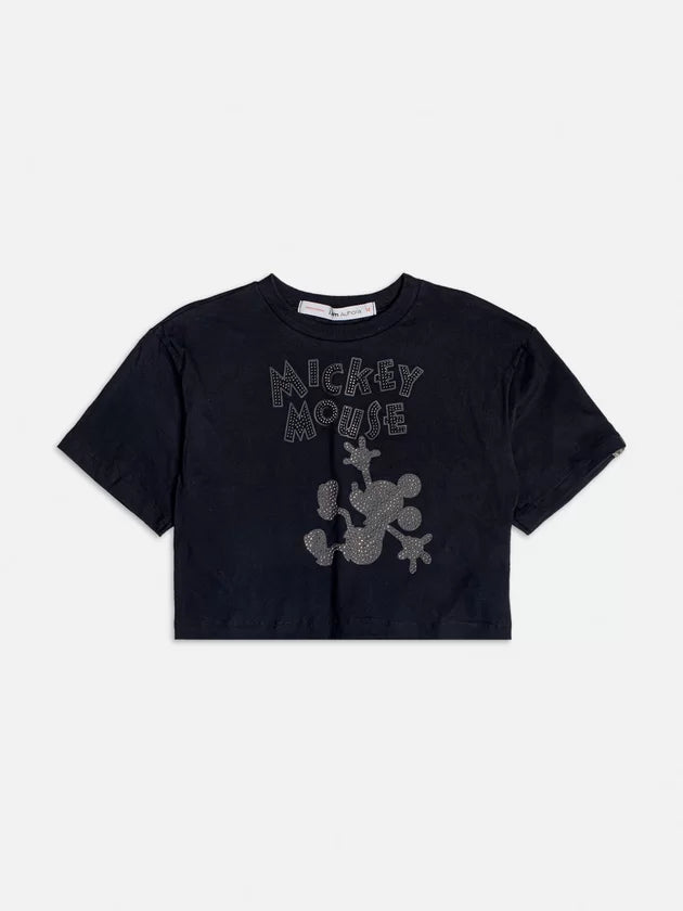 T-shirt Black Mickey Iam Authoria