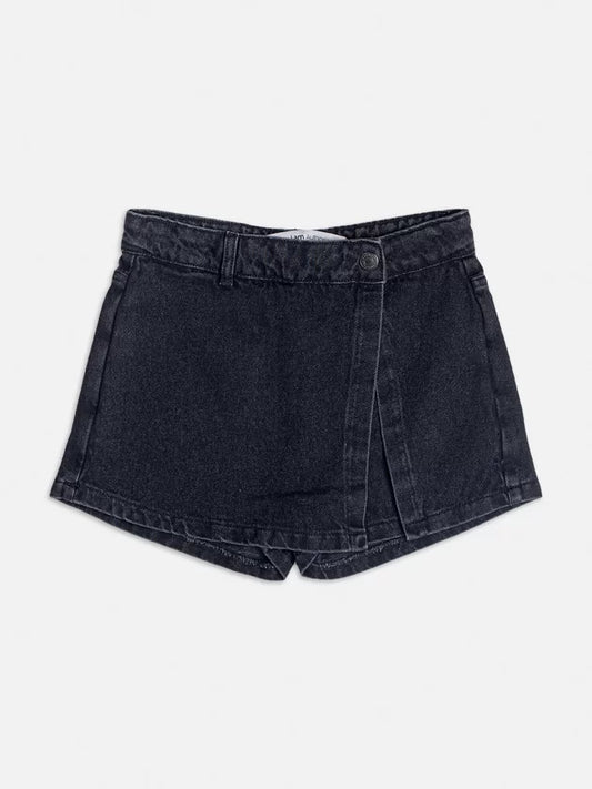 Short Saia Jeans Black Iam Authoria