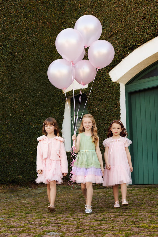 Vestido Infantil Verde Color Buá