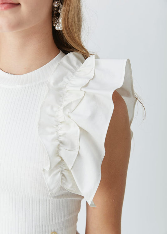 Cropped Off Manga Tecido Two In