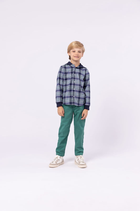 Camisa Xadrez Marinho Beabá