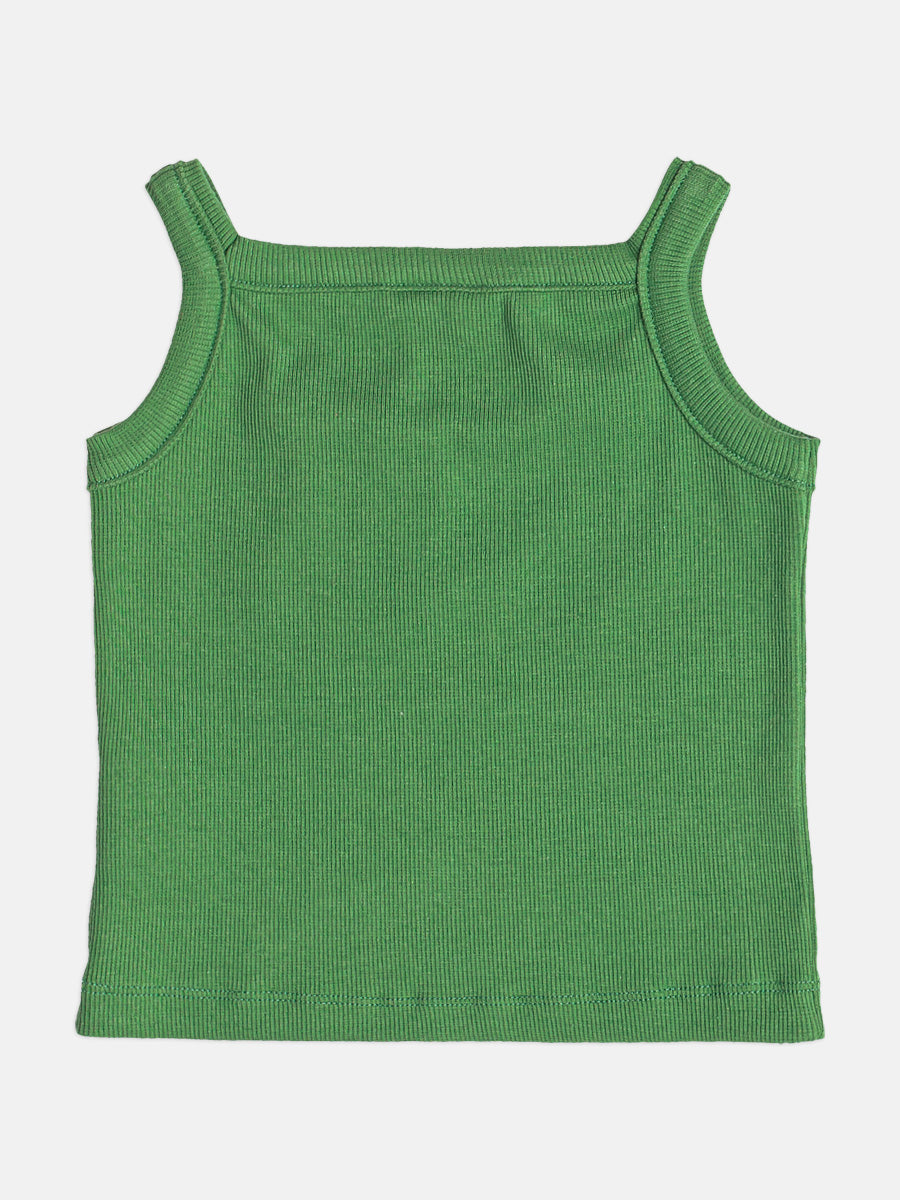Regata Infantil Menina Verde Strass Momi