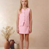 Conjunto Infantil Alfaiataria Rosa Buá