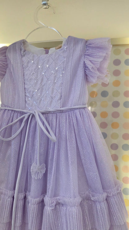 Vestido Bebê Lilás Petit Cherie