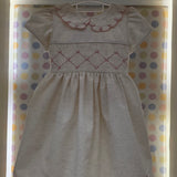 Vestido Bebê Bege Festonê Buá