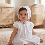 Vestido Bebê Menina Branco Buá