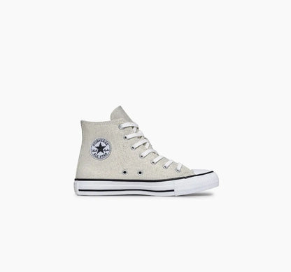 All Star Juvenil Chuck Taylor Shine Prata