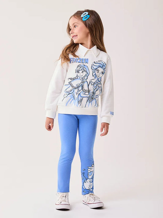 Conjunto Infantil Moletom Frozen