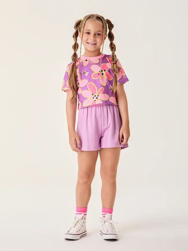 Conjunto Infantil Menina Lilás Buá