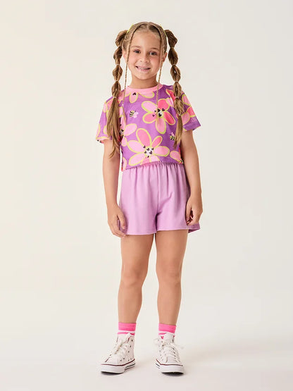 Conjunto Infantil Menina Lilás Buá