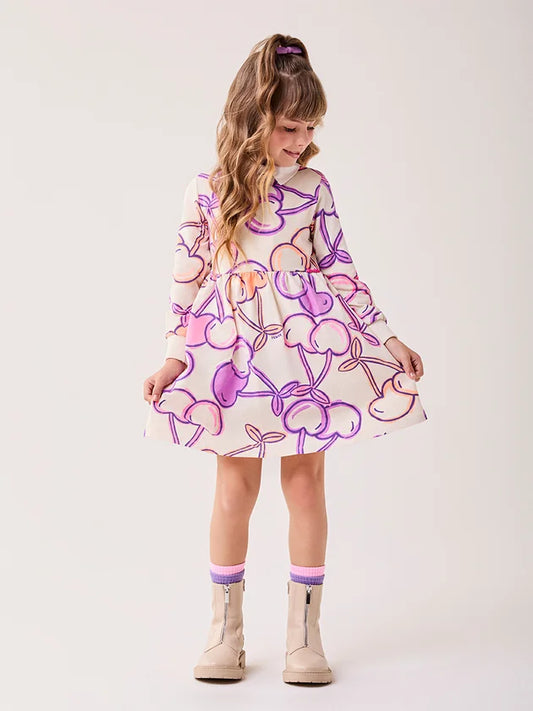 Vestido Infantil Off Cherry Bimbi
