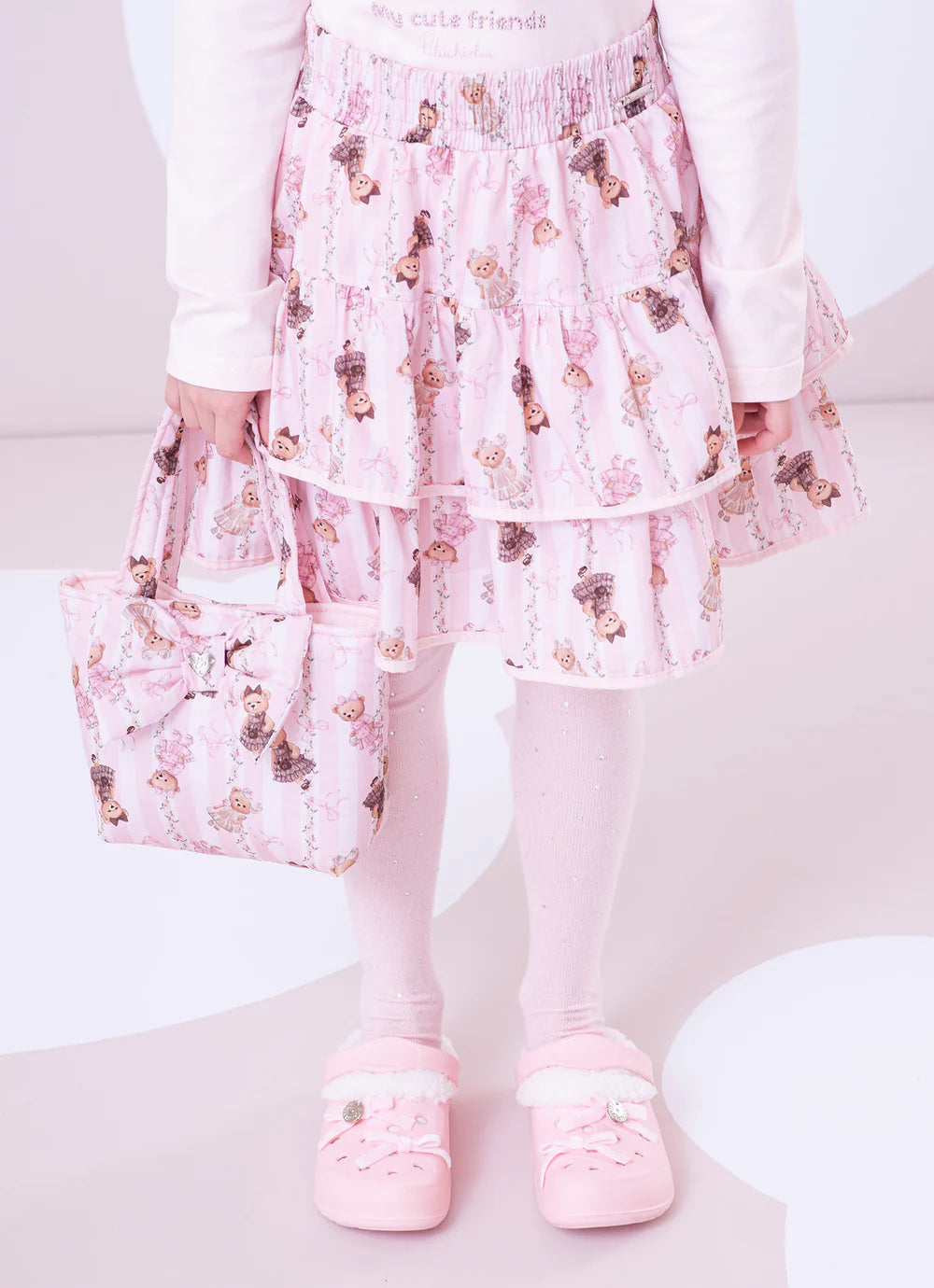 Saia Short  Infantil Ursinhas Pituchinhus