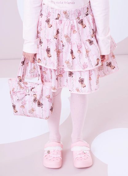 Saia Short  Infantil Ursinhas Pituchinhus