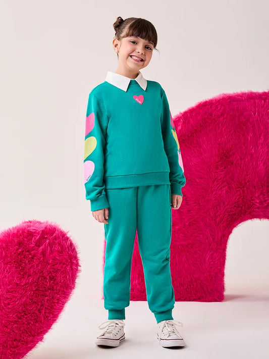Conjunto Infantil Moletom Verde Bimbi