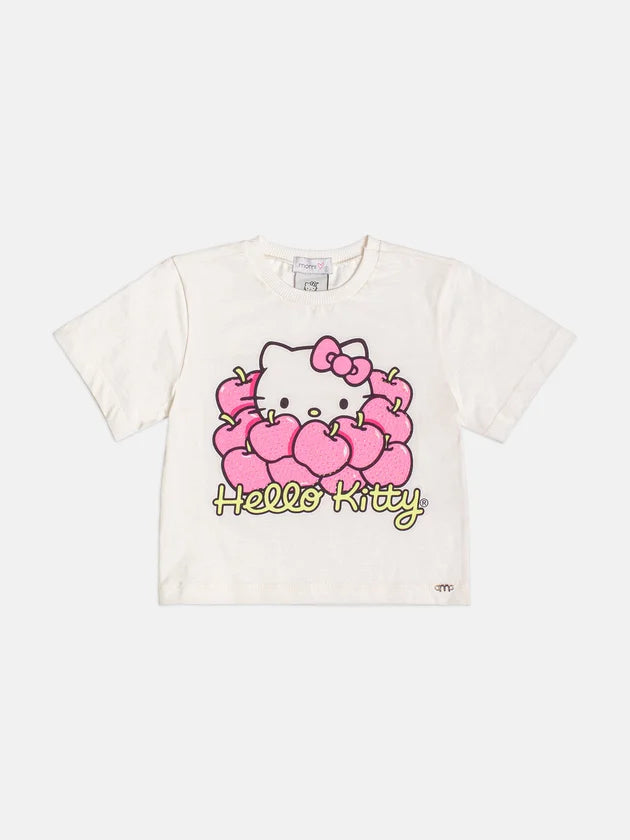 Conjunto Infantil Menina Amarelo Hello Kitty Momi