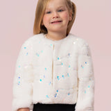Casaco Infantil Pele Paetê Petit Cherie
